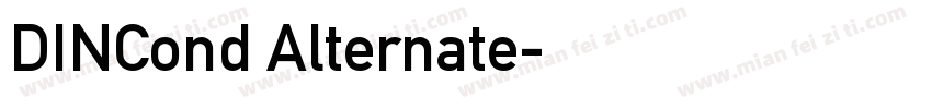 DINCond Alternate字体转换